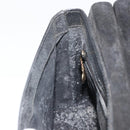 GUCCI Bamboo Hand Bag Leather Black Gold 000 1014 1888 Auth INZ098-20