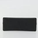 GUCCI Bamboo Hand Bag Leather Black Gold 000 1014 1888 Auth INZ098-5