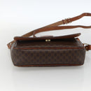CELINE Macadam Canvas Shoulder Bag PVC Leather Brown Gold Auth INZ100-5