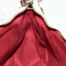 Salvatore Ferragamo Gancini Accessory Pouch PVC Canvas Pink Gold Auth INZ102A-19