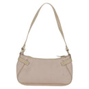 Salvatore Ferragamo Gancini Accessory Pouch PVC Canvas Pink Gold Auth INZ102A-3