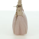 Salvatore Ferragamo Gancini Accessory Pouch PVC Canvas Pink Gold Auth INZ102A-5