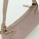 Salvatore Ferragamo Gancini Accessory Pouch PVC Canvas Pink Gold Auth INZ102A-8