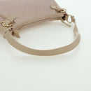 Salvatore Ferragamo Gancini Accessory Pouch PVC Canvas Pink Gold Auth INZ102A-9