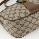 GUCCI GG Supreme Web Sherry Line Bag PVC Beige Gold 89 02 032 Auth INZ106-11