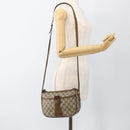 GUCCI GG Supreme Web Sherry Line Bag PVC Beige Gold 89 02 032 Auth INZ106-23