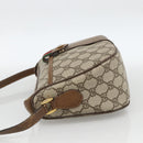 GUCCI GG Supreme Web Sherry Line Bag PVC Beige Gold 89 02 032 Auth INZ106-4