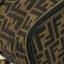 FENDI Zucca Canvas Vanity Handtas Bruin Zwart Auth INZ107-15