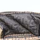 FENDI Zucca Canvas Vanity Handtas Bruin Zwart Auth INZ107-18
