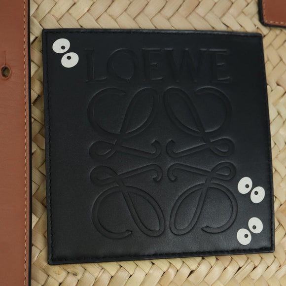 LOEWE Studio Ghibli collaboration Makurokurosuke Bag Raffia Beige Auth INZ111SAM