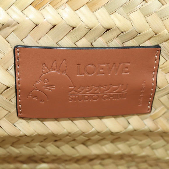 LOEWE Studio Ghibli collaboration Makurokurosuke Bag Raffia Beige Auth INZ111SAM