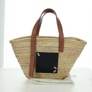 LOEWE Studio Ghibli collaboration Makurokurosuke Bag Raffia Beige Auth INZ111SAM-12
