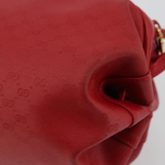 GUCCI Micro GG Supreme Shoulder Bag PVC Red Gold 007 115 5770 Auth INZ112