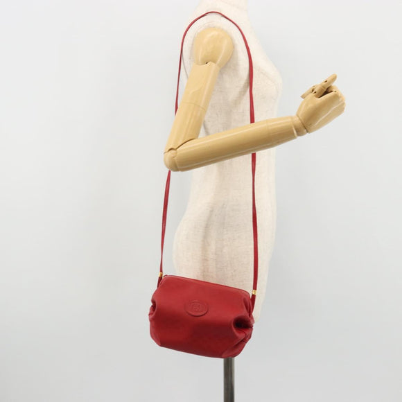 GUCCI Micro GG Supreme Shoulder Bag PVC Red Gold 007 115 5770 Auth INZ112