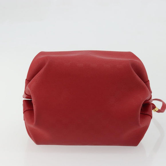 GUCCI Micro GG Supreme Shoulder Bag PVC Red Gold 007 115 5770 Auth INZ112