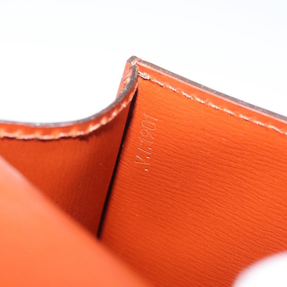 LOUIS VUITTON Epi Tilsitt Pouch Brown M52603 LV Auth INZ113