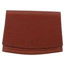 LOUIS VUITTON Epi Tilsitt Pouch Brown M52603 LV Auth INZ113-13