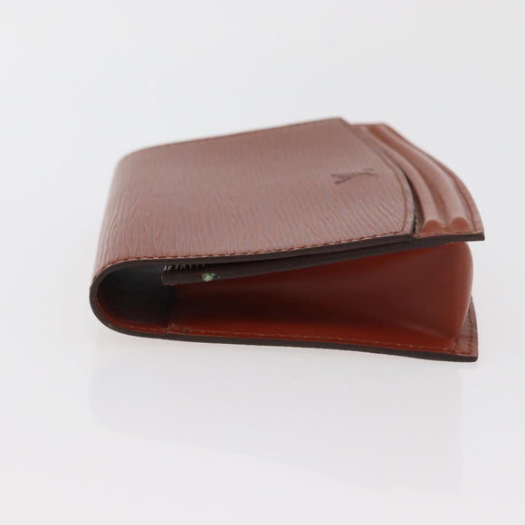 LOUIS VUITTON Epi Tilsitt Pouch Brown M52603 LV Auth INZ113