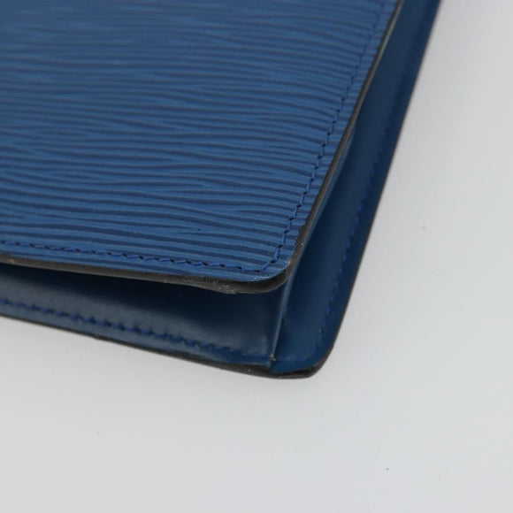 LOUIS VUITTON Epi Trousse Crete Pouch Blue M48405 LV Auth INZ117