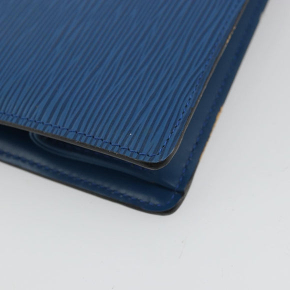 LOUIS VUITTON Epi Trousse Crete Pouch Blue M48405 LV Auth INZ117