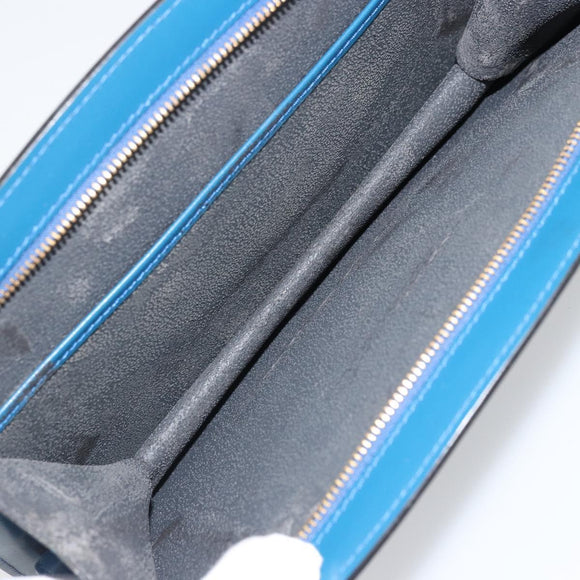 LOUIS VUITTON Epi Trousse Crete Pouch Blue M48405 LV Auth INZ117