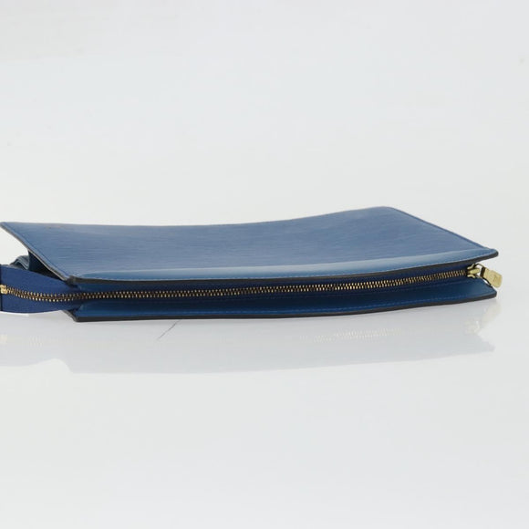 LOUIS VUITTON Epi Trousse Crete Pouch Blue M48405 LV Auth INZ117