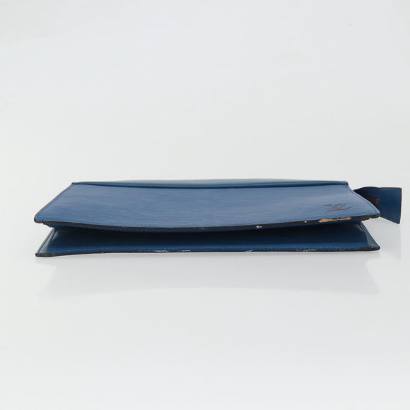 LOUIS VUITTON Epi Trousse Crete Pouch Blue M48405 LV Auth INZ117