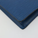 LOUIS VUITTON Epi Trousse Crete Pouch Blue M48405 LV Auth INZ117-14