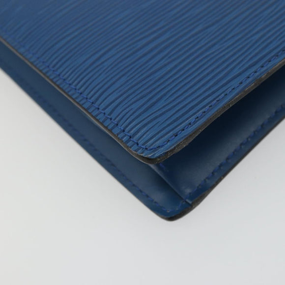 LOUIS VUITTON Epi Trousse Crete Pouch Blue M48405 LV Auth INZ117