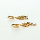 CHANEL Earring metal Gold Tone CC Auth INZ118A-18