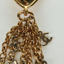 CHANEL Earring metal Gold Tone CC Auth INZ118A-4