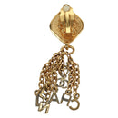 CHANEL Earring metal Gold Tone CC Auth INZ118A-6