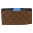 LOUIS VUITTON Monogram Reverse Portefeuille Sarah Wallet M67255 LV Auth INZ120V-2