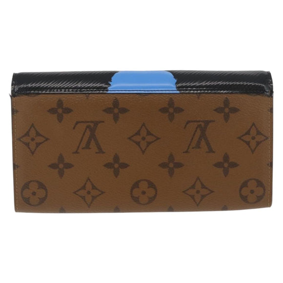 LOUIS VUITTON Monogram Reverse Portefeuille Sarah Wallet M67255 LV Auth INZ120V