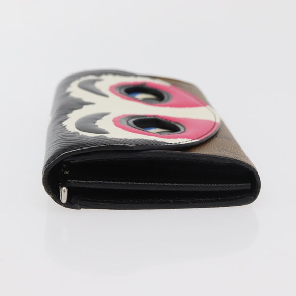LOUIS VUITTON Monogram Reverse Portefeuille Sarah Wallet M67255 LV Auth INZ120V
