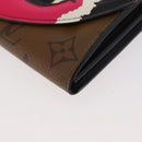 LOUIS VUITTON Monogram Reverse Portefeuille Sarah Wallet M67255 LV Auth INZ120V-14