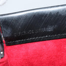 CARTIER Trinity Hand Bag Leather Black Gold Auth BA6619-12