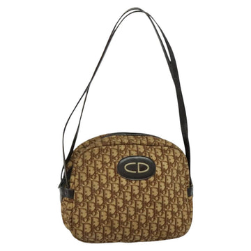 Christian Dior Trotter Canvas Shoulder Bag Brown Auth JB006