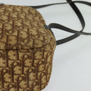 Christian Dior Trotter Canvas Shoulder Bag Brown Auth JB006-15