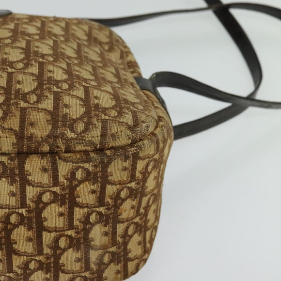 Christian Dior Trotter Canvas Shoulder Bag Brown Auth JB006