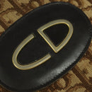 Christian Dior Trotter Canvas Shoulder Bag Brown Auth JB006-17