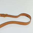 CELINE Macadam Canvas Shoulder Bag Beige Gold Auth JB008-8