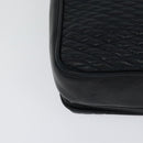 BALLY Quilted Chain Shoulder Bag Leather Black Gold Auth JB009-16