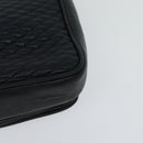 BALLY Quilted Chain Shoulder Bag Leather Black Gold Auth JB009-17