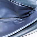 BALLY Quilted Chain Shoulder Bag Leather Black Gold Auth JB009-19