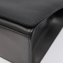 GUCCI Shoulder Bag Leather Gray Gold Auth JB010V-15