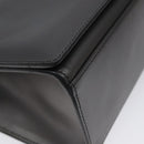 GUCCI Shoulder Bag Leather Gray Gold Auth JB010V-16