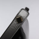 GUCCI Shoulder Bag Leather Gray Gold Auth JB010V-9