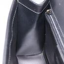 GUCCI Shoulder Bag Leather Gray Gold Auth JB010V-22