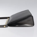 GUCCI Shoulder Bag Leather Gray Gold Auth JB010V-4